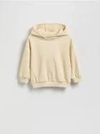 Bluzy i sweterki niemowlęce - Reserved - Bawełniana bluza oversize - kremowy - miniaturka - grafika 1
