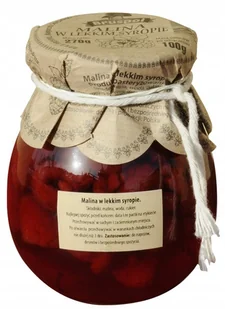 Malina w Lekkim Syropie 270g Bruspol - Konfitury, marmolady, powidła - miniaturka - grafika 1