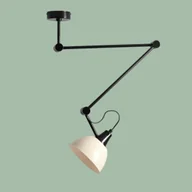 Lampy sufitowe - Aida lampa wisząca 1xE27 czarna/kremowa 1141PL_G3_9 - miniaturka - grafika 1