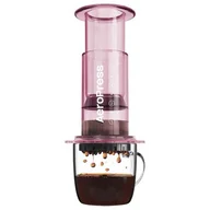 Zaparzacze i kawiarki - Zaparzacz AEROPRESS Clear Różowy - miniaturka - grafika 1