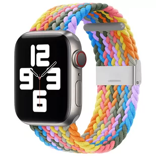 Hurtel Strap Fabric opaska do Apple Watch 7 / 6 / SE / 5 / 4 / 3 / 2 (41mm / 40mm / 38mm) pleciony materiałowy pasek bransoletka do zegarka - Akcesoria do smartwatchy - miniaturka - grafika 1