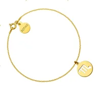 Bransoletki - Złota bransoletka z zodiakiem Skorpiona - miniaturka - grafika 1