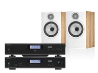 Zestawy stereo - Rotel A11 Tribute (czarny) + CD11 Tribute (czarny) + 606 S3 (dąb) - miniaturka - grafika 1