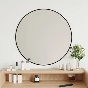 Vidaxl Lustro Ścienne, Czarne, Ø 60 Cm, Okrągłe - Lustra - miniaturka - grafika 1