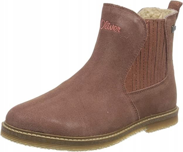 S.Oliver Botki Dziecięce Skórzane Różowe 30 1Żcd