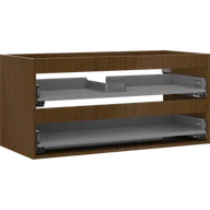 Szafki łazienkowe - Mexen Box-A korpus szafki podumywalkowej 100 cm, 2 szuflady, orzech - 91AX0-1000-470-2-86 - miniaturka - grafika 1