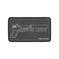 Odzież taktyczna i umundurowanie - Naszywka Direct Action Patch NO LOUD! - Czarna - miniaturka - grafika 1