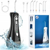 Pozostałe urządzenia kosmetyczne - IRYGATOR DO ZĘBÓW BEZPRZEWODOWY DENTYSTYCZNY 4 TRYBY 320ML MOCNY 8 KOŃCÓWEK - miniaturka - grafika 1