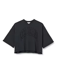 Lee Bluza damska z krótkim rękawem, Grafitowy, 4XL - Bluzy damskie - miniaturka - grafika 1