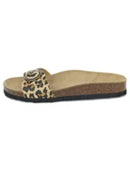 Klapki i japonki damskie - BABUNKERS Family Klapki w kolorze brązowo-beżowym - miniaturka - grafika 1