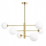 Lampy sufitowe - Lampa Wisząca Kule Złota Sufitowa Żyrandol Nowoczesna Loft - miniaturka - grafika 1