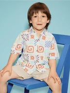 Bluzki dla niemowląt - Reserved - Koszula regular fit - złamana biel - miniaturka - grafika 1