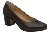 Czółenka - Czółenka na obcasie buty AXEL Comfort 1666 Brąz Egzotico na Haluksy Kosela Medic 9666 Brązowe - miniaturka - grafika 1