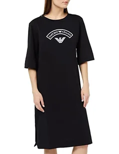 Emporio Armani Damska koszulka Women's Gown Night, czarny, S - Koszulki i topy damskie - miniaturka - grafika 1