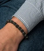 Bransolety męskie - Bransoletka męska z naturalnych kamieni - miniaturka - grafika 1