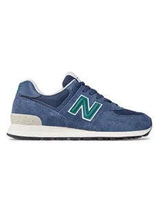 New Balance Skórzane sneakersy "574" w kolorze granatowym - Trampki damskie - miniaturka - grafika 1