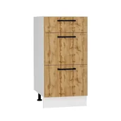 Szafki kuchenne - Szafka kuchenna stojąca 40 BONO D40 S/3 dąb złoty - miniaturka - grafika 1