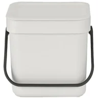 Kosze na śmieci - Kosz na odpadki sort&amp;amp;go 3l light grey 213229 kod: 213229 - miniaturka - grafika 1