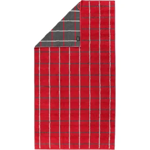 Ręcznik plażowy Square 80x200 czerwony 560g/m2 100% bawełna Cawoe - Ręczniki - miniaturka - grafika 1