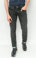 Spodnie męskie - Pepe Jeans Szare Spodnie Jeansowe Męskie 28/32 P9A - miniaturka - grafika 1