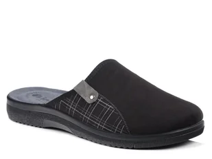 Kapcie męskie czarne Inblu DG-17 pantofle domowe z zakrytymi palcami-40 - Kapcie męskie - miniaturka - grafika 1