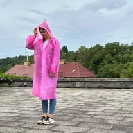 Pozostałe narzędzia ogrodowe - Płaszcz przeciwdeszczowy - różowy - miniaturka - grafika 1