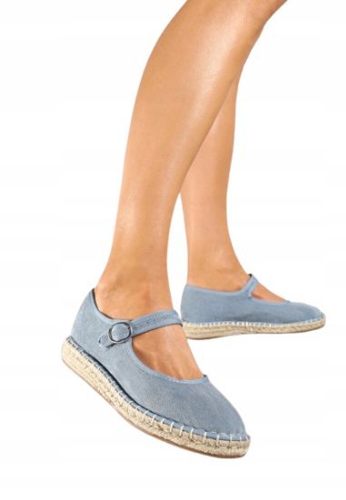 SHEIN ESPADRYLE DAMSKIE PŁASKIE NIEBIESKIE 39 1DB
