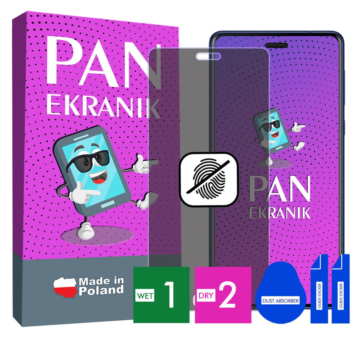FOLIA 5D PRYWATYZUJĄCA MATOWA DO NOKIA 8 CAŁY EKRAN ORYGINALNA