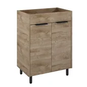 Szafki łazienkowe - Szafka łazienkowa stojąca brązowa 84,4 x 61,5 cm Elita - miniaturka - grafika 1