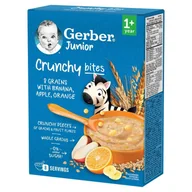 Kaszki dla dzieci - Gerber Junior Crunchy Bites Kaszka 8 zbóż z bananem jabłkiem i pomarańczą 200 g - miniaturka - grafika 1