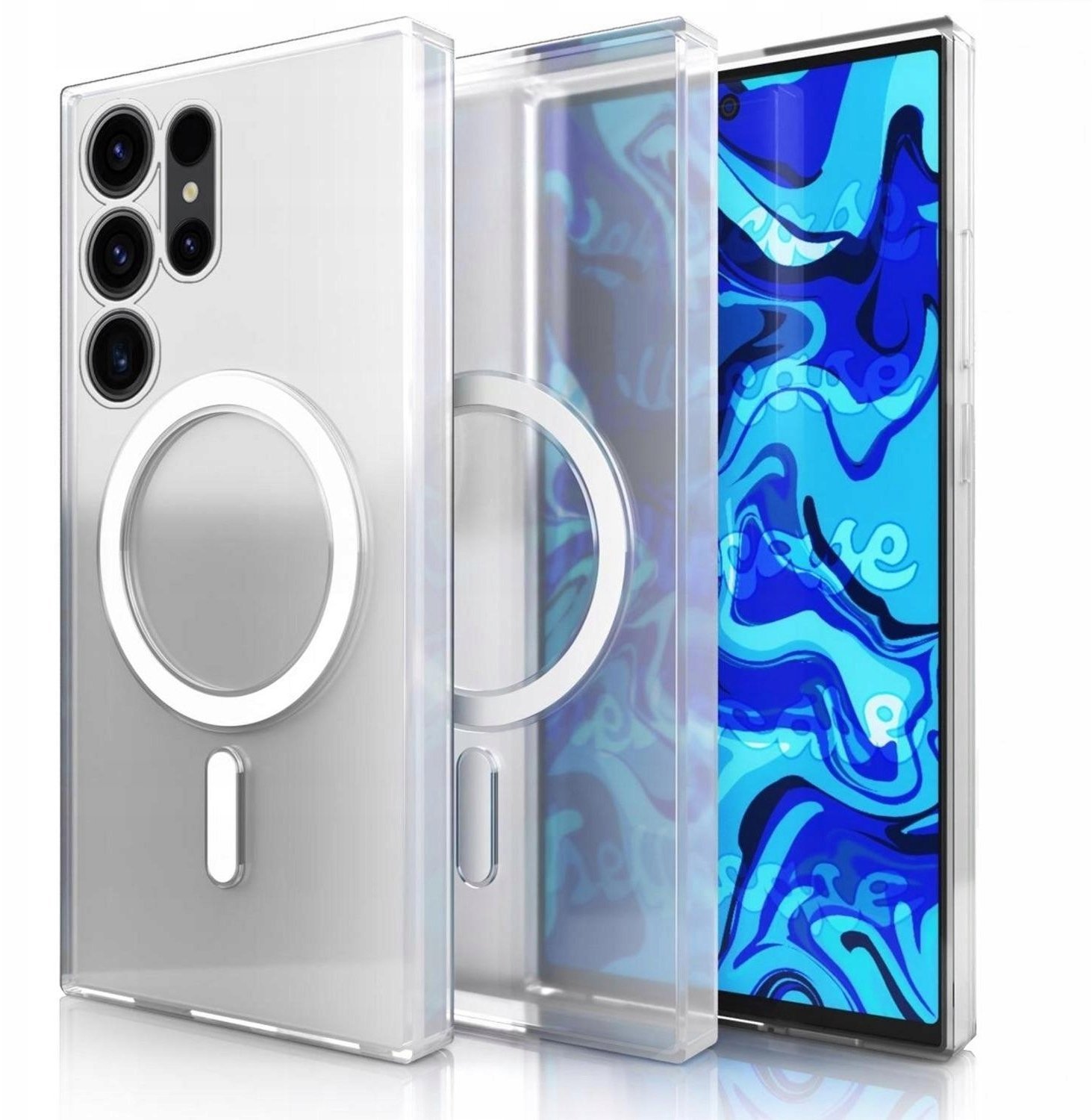 Hello Case Etui Do Magsafe Do Samsung Galaxy S25 Ultra Przezroczyste, Ochronne, Case