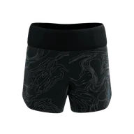 Spodnie sportowe damskie - COMPRESSPORT Spodenki biegowe damskie PERFORMANCE SHORT AURORA black/aurora - miniaturka - grafika 1