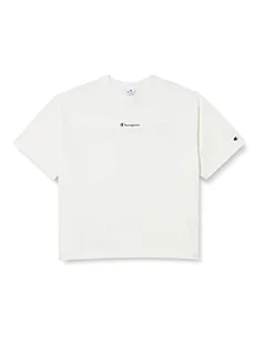 Champion Damska koszulka Legacy American Classics z małym logo oversize S/S, biała, XS - Koszulki i topy damskie - miniaturka - grafika 1