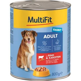 MultiFit Adult Ragout Wołowina i marchew 12x800 g - Mokra karma dla psów - miniaturka - grafika 1