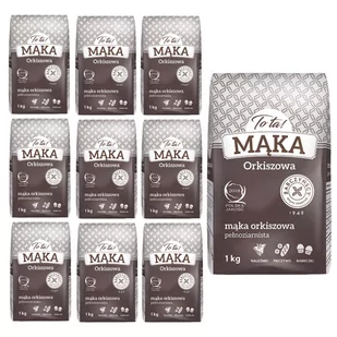 10x Mąka ORKISZOWA pełnoziarnista 1kg To ta Mąka - Mąka - miniaturka - grafika 1