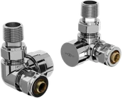 Zawory i kraniki - Mexen zawory grzejnikowe osiowe, chrom - W903-000-01 - miniaturka - grafika 1