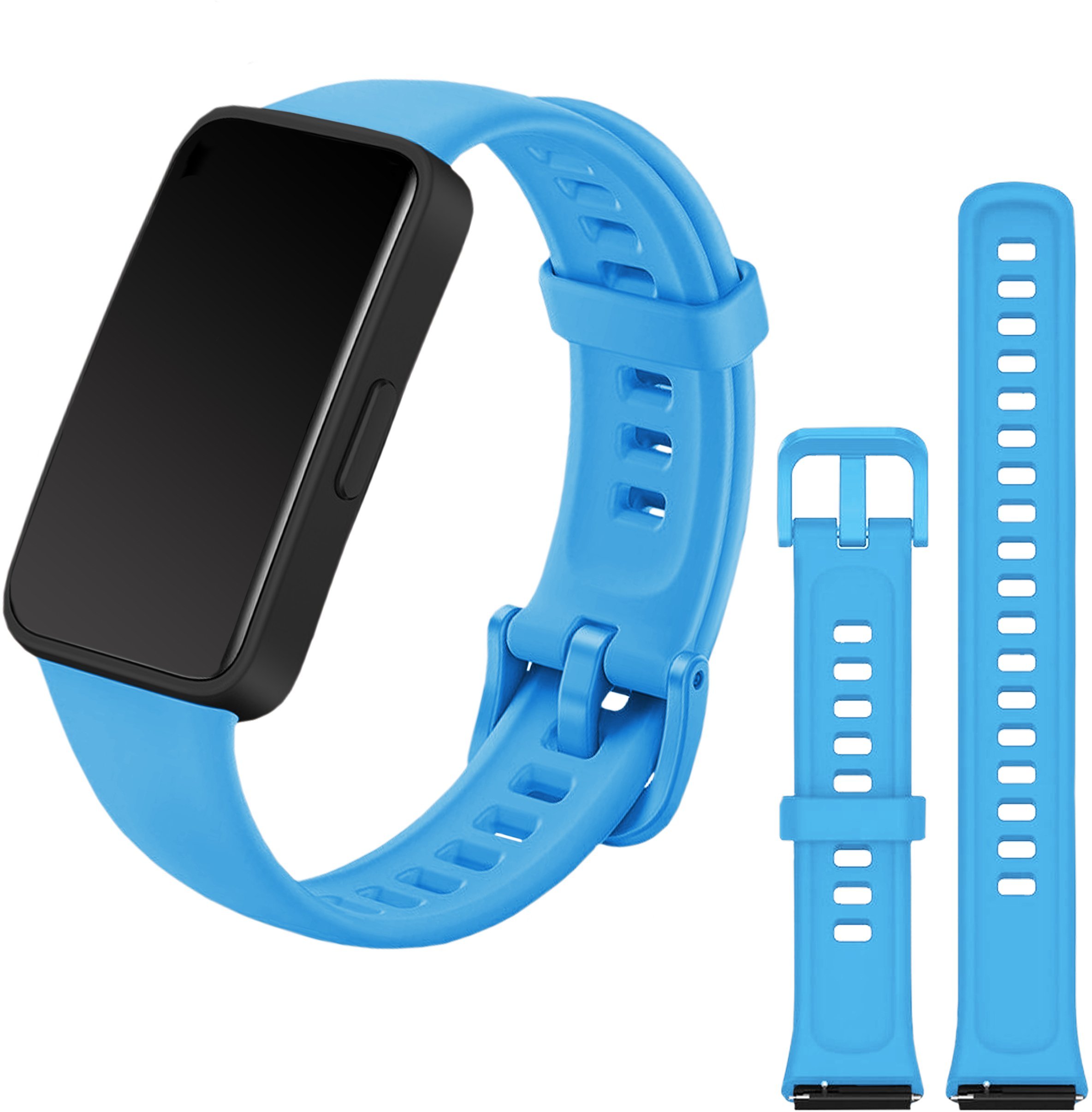 ChronSmarta Pasek Classic Silicone do smartbanda Huawei Band 7 Niebieski