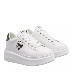 Karl Lagerfeld Anakapri NFT Lo Damskie W Biało Czarne Skórzane Sneakersy - niezdefiniowany / biały czarny - Sneakersy damskie - miniaturka - grafika 1