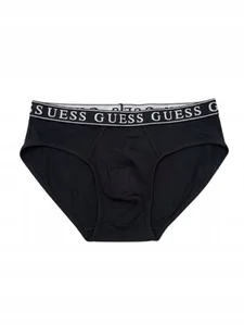 GUESS CZARNE BAWEŁNIANE SLIPY Z LOGOWANĄ GUMĄ L GMA - Majtki męskie - miniaturka - grafika 1