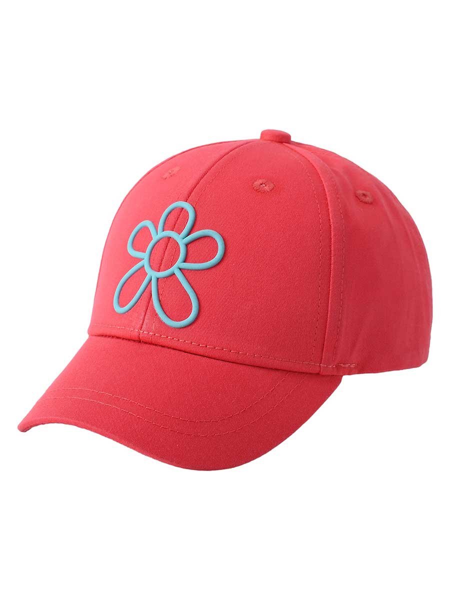 Dziewczęca czapka z daszkiem Flower ciemnoróżowa Be Snazzy r.48/50