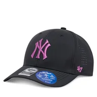 Czapki damskie - Czapka z daszkiem 47 Brand MLB New York Yankees Back Line ’47 MVP B-BKLNE17BBV Czarny - miniaturka - grafika 1