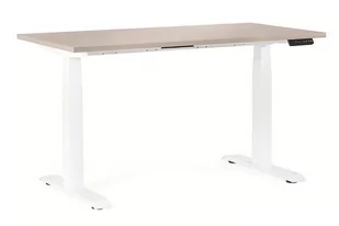 Biurko Fighter Single Desk - Stelaż i Blat - 160x70 cm - YZ-14 Beżowy - Biurka - miniaturka - grafika 1