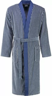 Cawo Szlafrok męski Stripes Blue - Szlafroki damskie - miniaturka - grafika 1