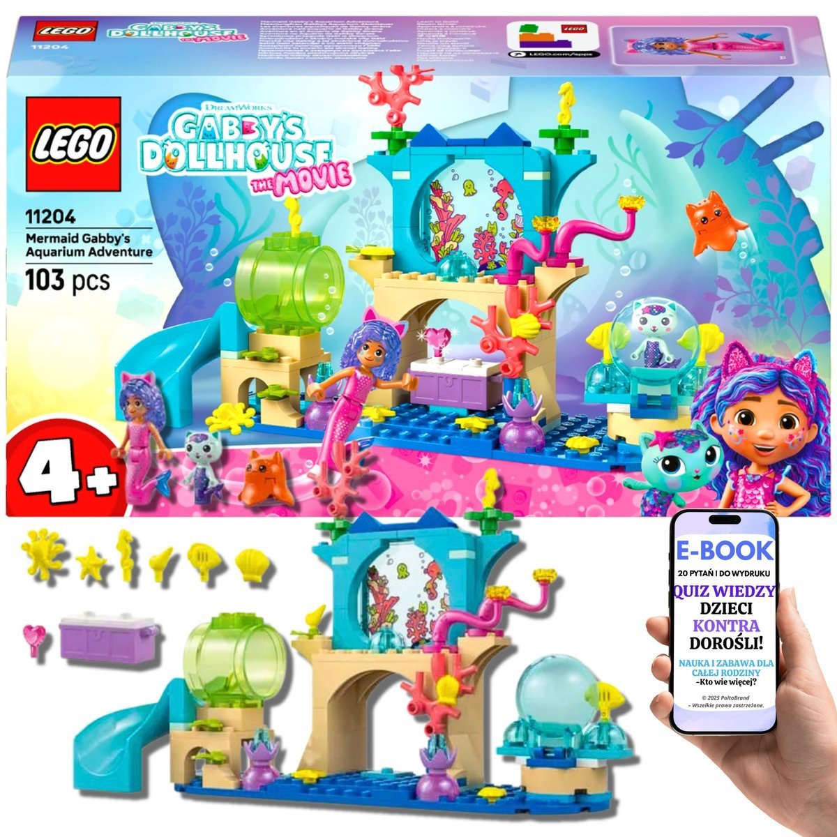 LEGO KOCI DOMEK GABI SYRENKA GABI i Syrenkotka w podwodnym świecie Lego Dla Wnuczki Dziewczynki 5 6 7 8 9 10 Latki + EBOOK-2