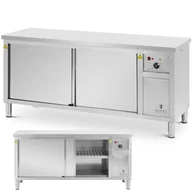 Piece, kotły  i płyty grzejne gastronomiczne - Szafa grzewcza podgrzewacz do talerzy 30-80 C 180 x 60 x 85 cm 2.4kW - miniaturka - grafika 1