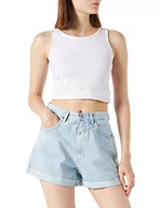 Spodenki damskie - Pepe Jeans Damskie szorty jeansowe Rachel Short, 000 denim, 27W Regularny - miniaturka - grafika 1