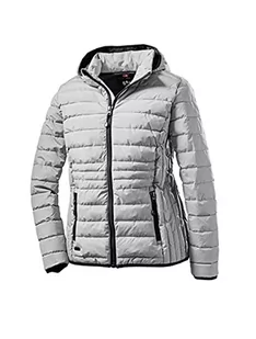 STOY Damska kurtka Wmn Quilted Jckt B o wyglądzie puchu z odpinanym kapturem szary jasnoszary 52 Große Größen Tall - Kurtki damskie - miniaturka - grafika 1