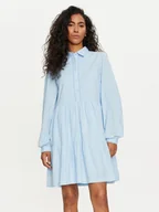 Sukienki - YAS Sukienka koszulowa Tia 26032815 Błękitny Regular Fit - miniaturka - grafika 1