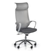 Fotele i krzesła biurowe - B2B Partner Krzesło biurowe WILLIE, szare 910011 - miniaturka - grafika 1