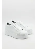 Trampki damskie - Bellucci Sneakersy w kolorze białym - miniaturka - grafika 1
